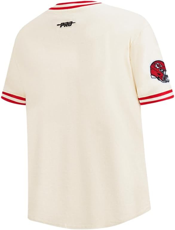 image:imagePro Standard Big Boys NFL Kansas City Chiefs Retro Classics Taping Tee EggshellRed XL