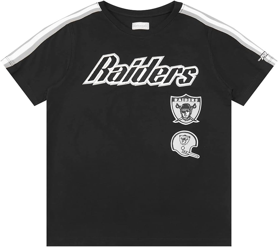 image:imagePro Standard Big Boys NFL Las Vegas Raiders Retro Classics Taping Tee BlackGray S