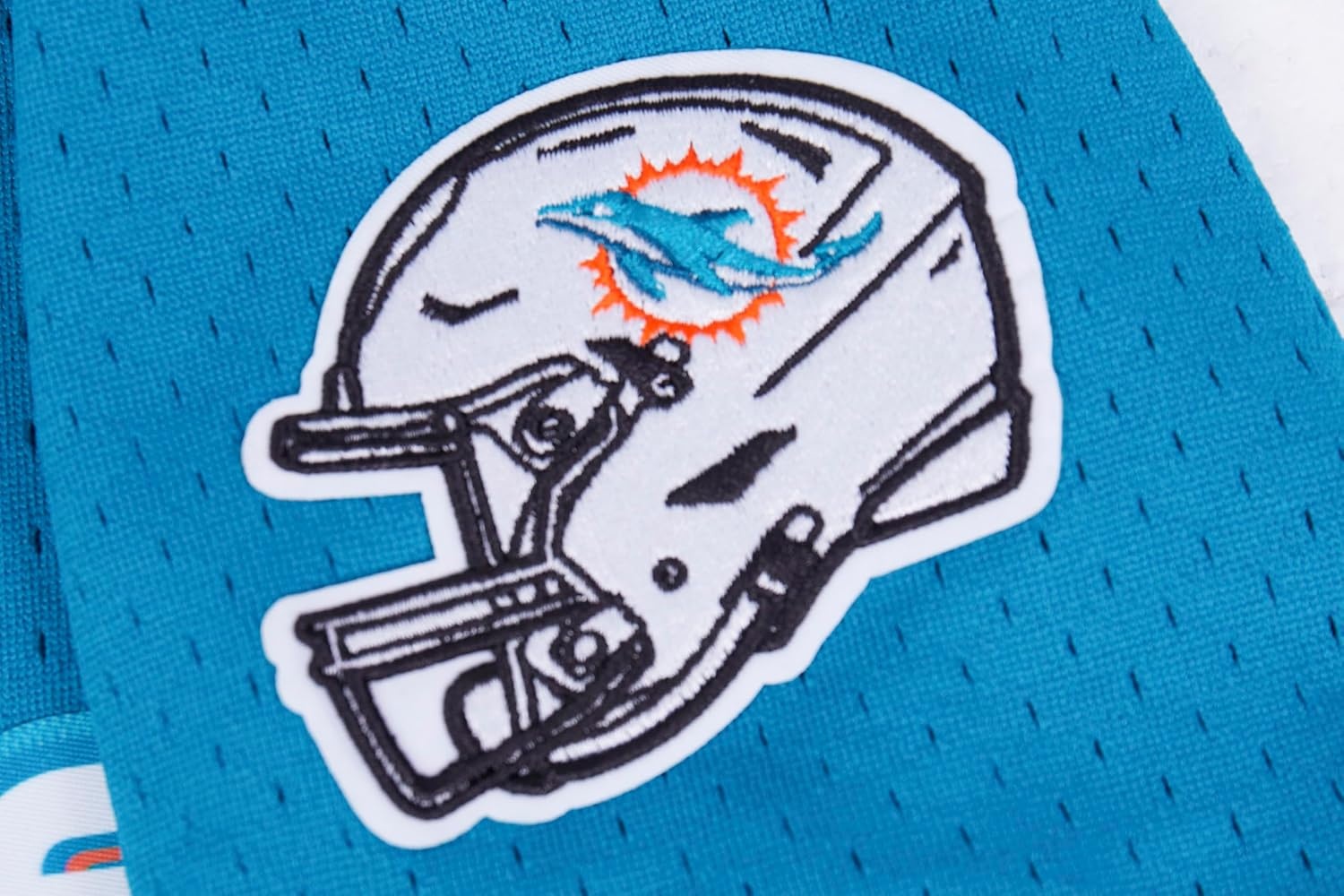 image:imagePro Standard Big Boys NFL Miami Dolphins Mesh Button Down Mesh Top Teal L
