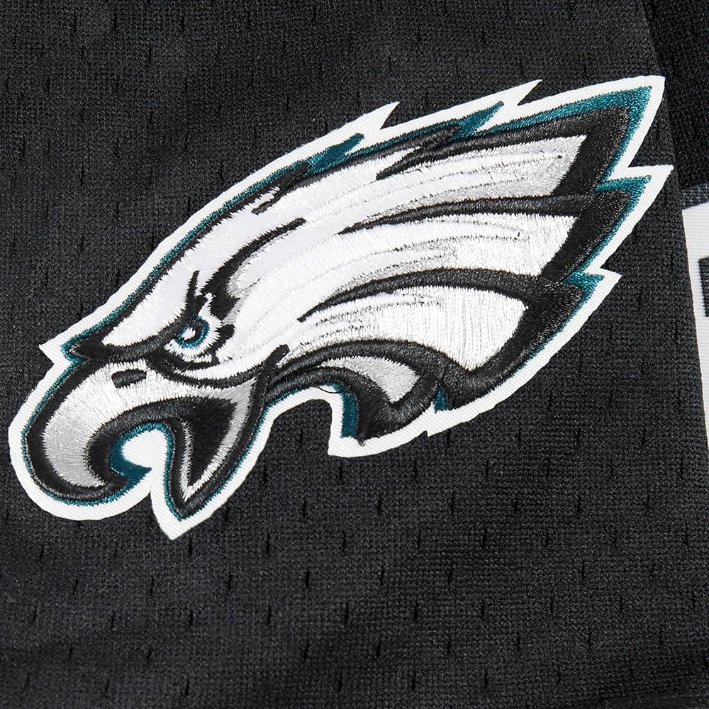 image:imagePro Standard Big Boys NFL Philadelphia Eagles Mesh Button Down Mesh Top Black S
