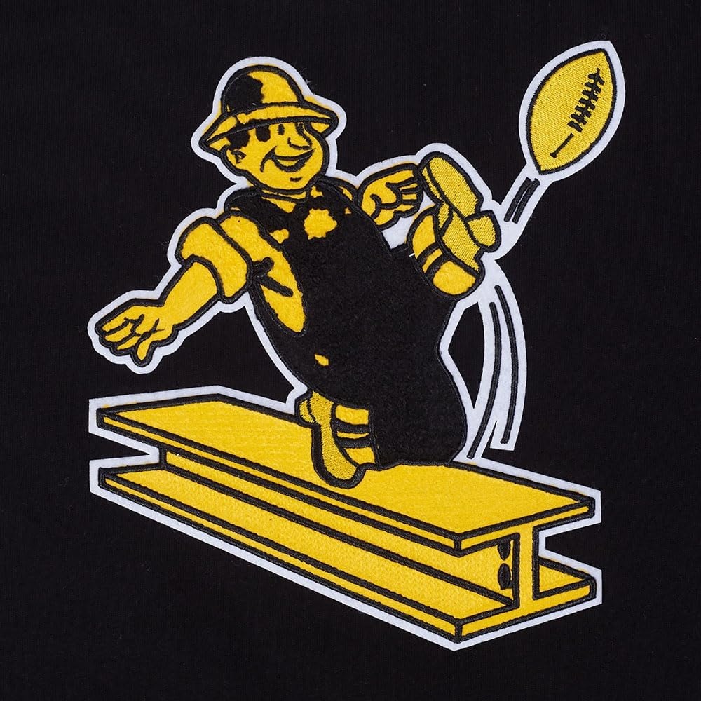 image:imagePro Standard Big Boys NFL Pittsburgh Steelers Retro Classics Short Sleeve Tee Black L