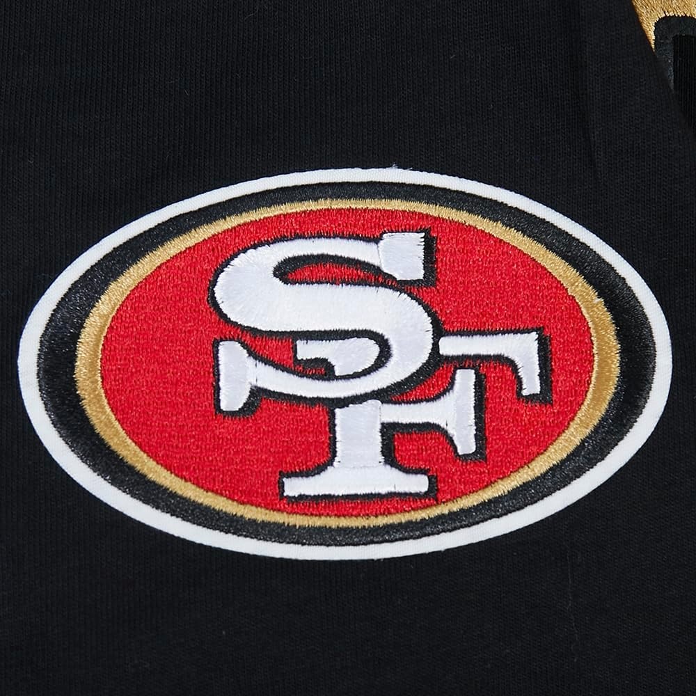 image:imagePro Standard Big Boys NFL San Francisco 49ers Classic Chenille Short Sleeve Tee Black S