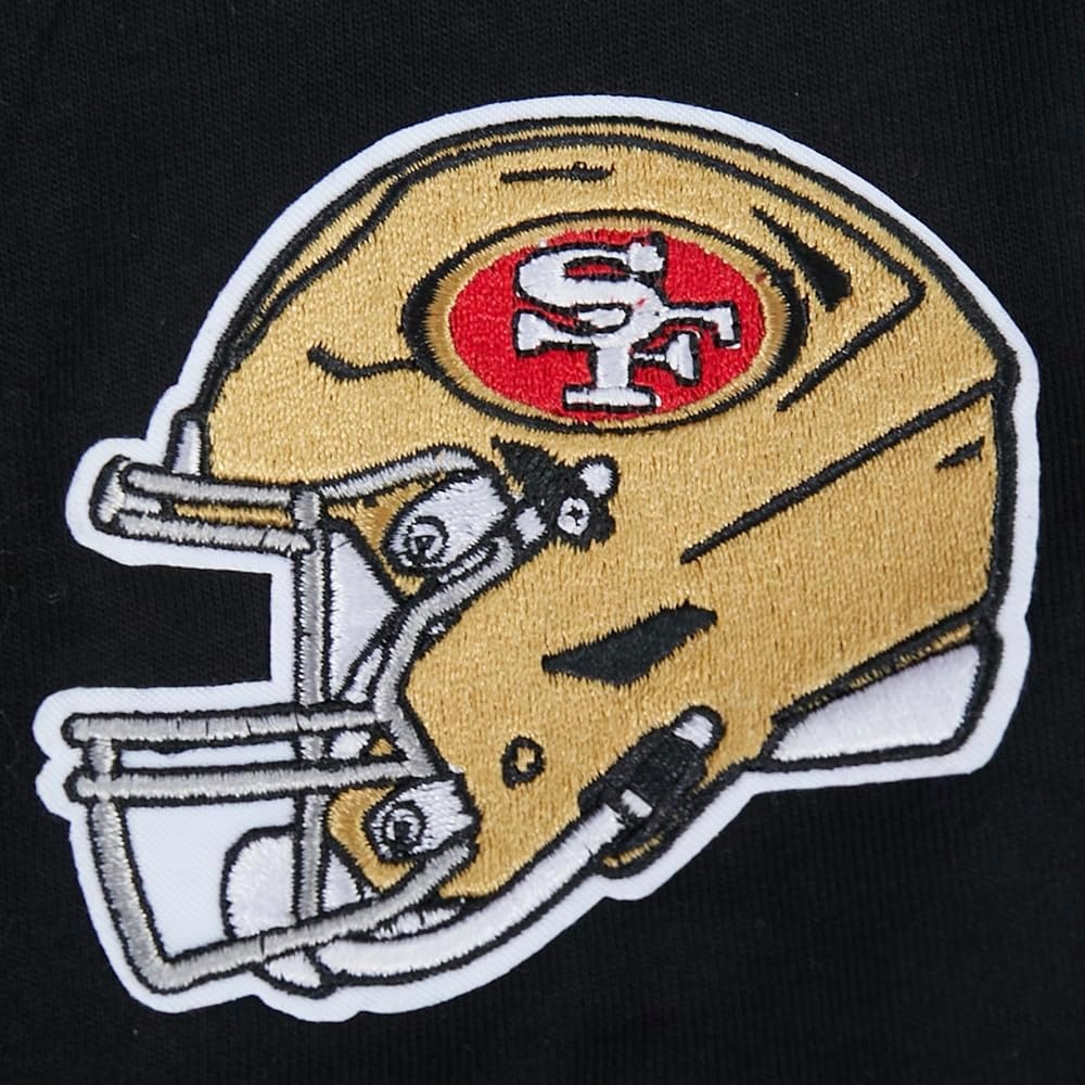 image:imagePro Standard Big Boys NFL San Francisco 49ers Classic Chenille Short Sleeve Tee Black S