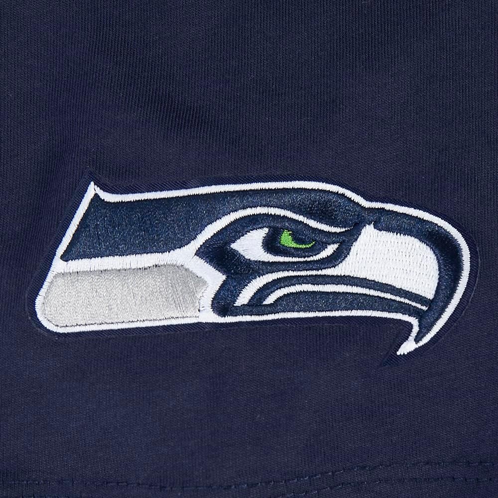 image:imagePro Standard Big Boys NFL Seattle Seahawks Classic Chenille Short Sleeve Tee Midnight Navy S