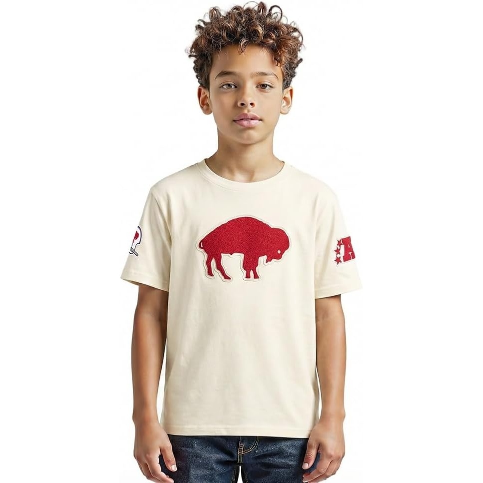 image:imagePro Standard Big Boys NFL Buffalo Bills Retro Classics Short Sleeve Tee Eggshell XL