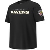 Pro Standard Big Boys NFL Baltimore Ravens Classic Chenille Short Sleeve Tee Black S