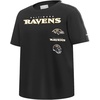 Pro Standard Big Boys NFL Baltimore Ravens Retro Classics Taping Tee Black XL