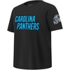 Pro Standard Big Boys NFL Carolina Panthers Classic Chenille Short Sleeve Tee Black S
