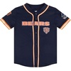 Pro Standard Big Boys NFL Chicago Bears Mesh Button Down Mesh Top Midnight Navy/Orange M