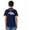 Pro Standard Big Boys NFL Denver Broncos Mesh Button Down Mesh Top Midnight Navy/Orange M