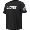Pro Standard Big Boys NFL Detroit Lions Classic Chenille Short Sleeve Tee Black XL