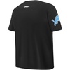 Pro Standard Big Boys NFL Detroit Lions Classic Chenille Short Sleeve Tee Black XL