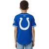 Pro Standard Big Boys NFL Indianapolis Colts Mesh Button Down Mesh Top Royal Blue XL