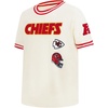 Pro Standard Big Boys NFL Kansas City Chiefs Retro Classics Taping Tee Eggshell/Red S