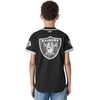 Pro Standard Big Boys NFL Las Vegas Raiders Mesh Button Down Mesh Top Black/Gray L