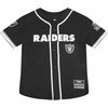 Pro Standard Big Boys NFL Las Vegas Raiders Mesh Button Down Mesh Top Black/Gray L
