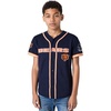 Pro Standard Big Boys NFL Chicago Bears Mesh Button Down Mesh Top Midnight Navy/Orange M