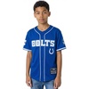 Pro Standard Big Boys NFL Indianapolis Colts Mesh Button Down Mesh Top Royal Blue XL