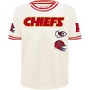 Pro Standard Big Boys NFL Kansas City Chiefs Retro Classics Taping Tee Eggshell/Red XL