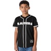 Pro Standard Big Boys NFL Las Vegas Raiders Mesh Button Down Mesh Top Black/Gray L