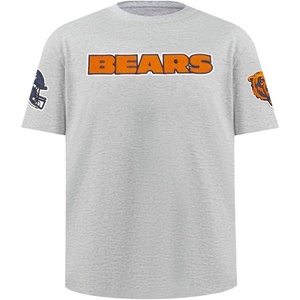 Pro Standard Big Boys NFL Chicago Bears Classic Chenille Short Sleeve Tee Heather Grey M