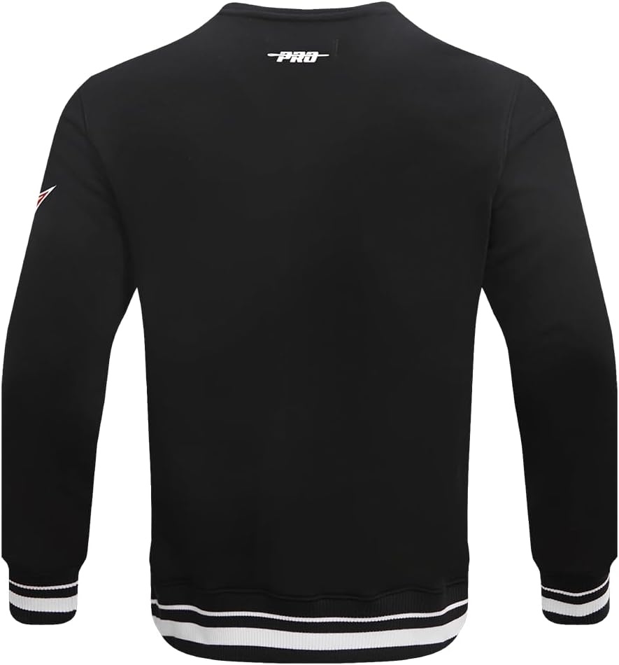 image:imagePro Standard Mens College Classic Chenille Brushed Back French Terry Crewneck SweatshirtBlack