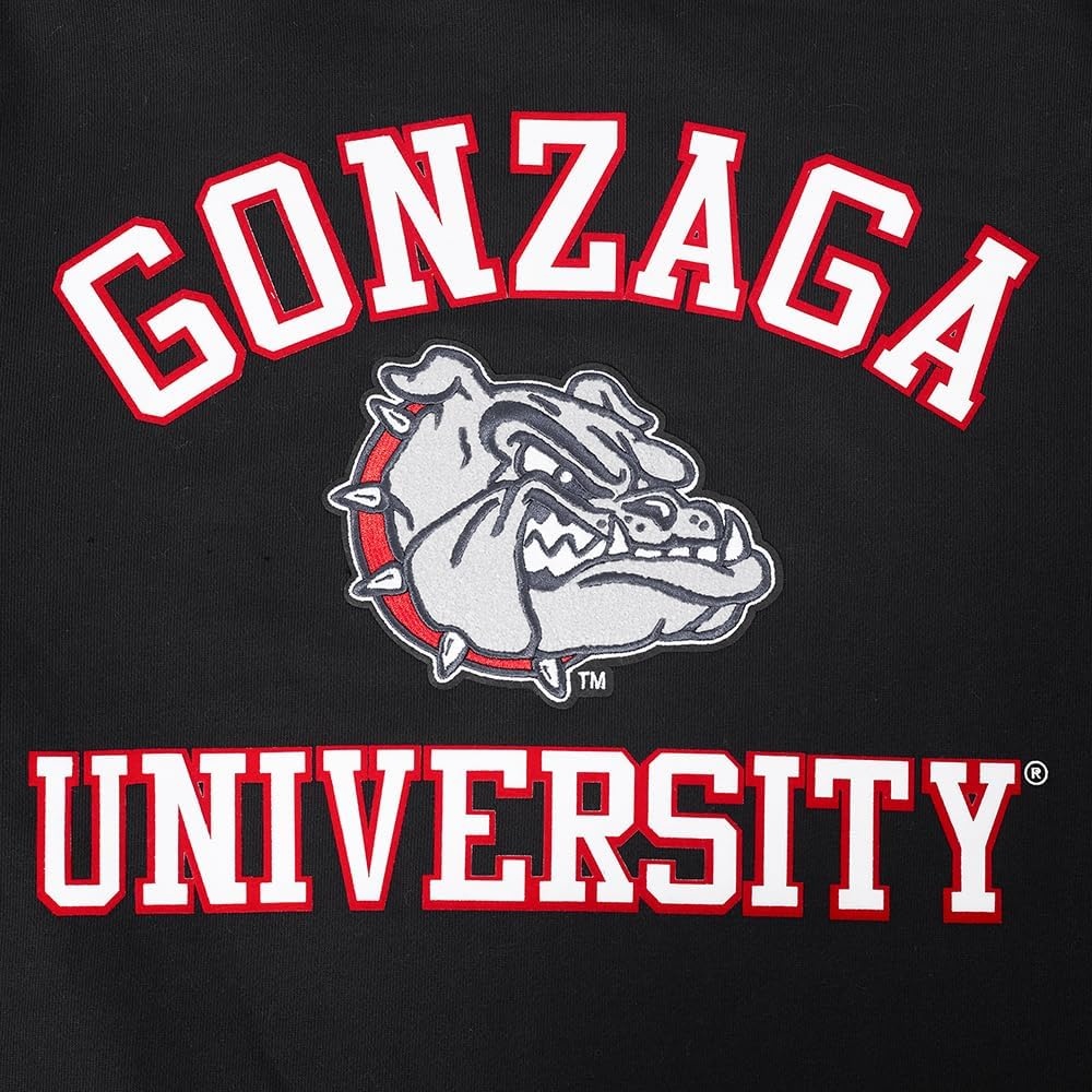 image:imagePro Standard Mens College Classic Chenille Brushed Back French Terry Crewneck SweatshirtBlackRedBlack
