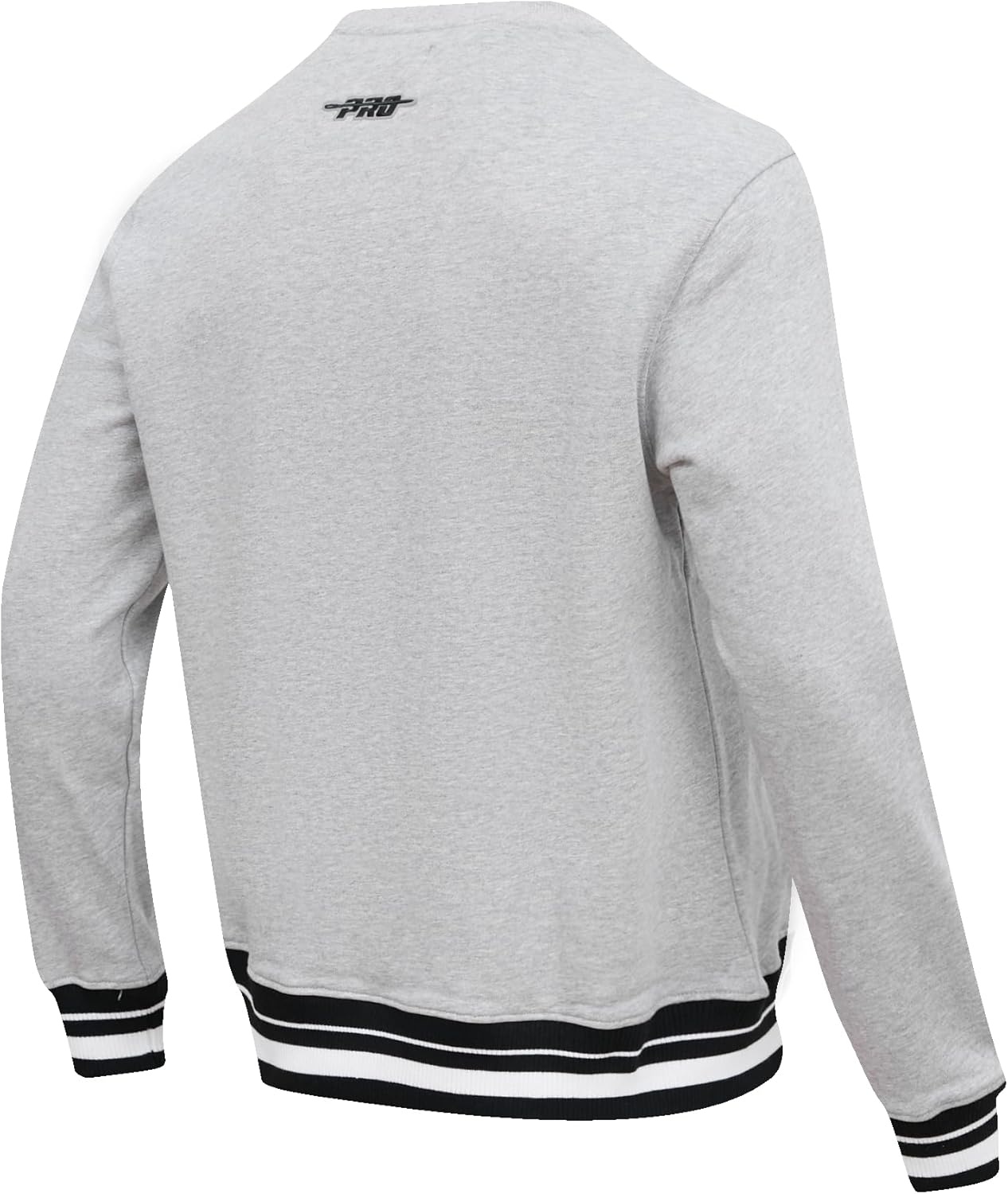 image:imagePro Standard Mens College Classic Chenille Brushed Back French Terry Crewneck SweatshirtHeather GrayBlack