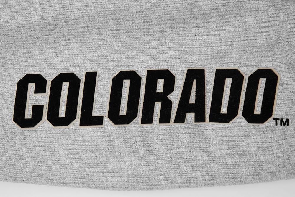 image:imagePro Standard Mens College Classic Chenille Brushed Back French Terry Crewneck SweatshirtHeather GrayBlack