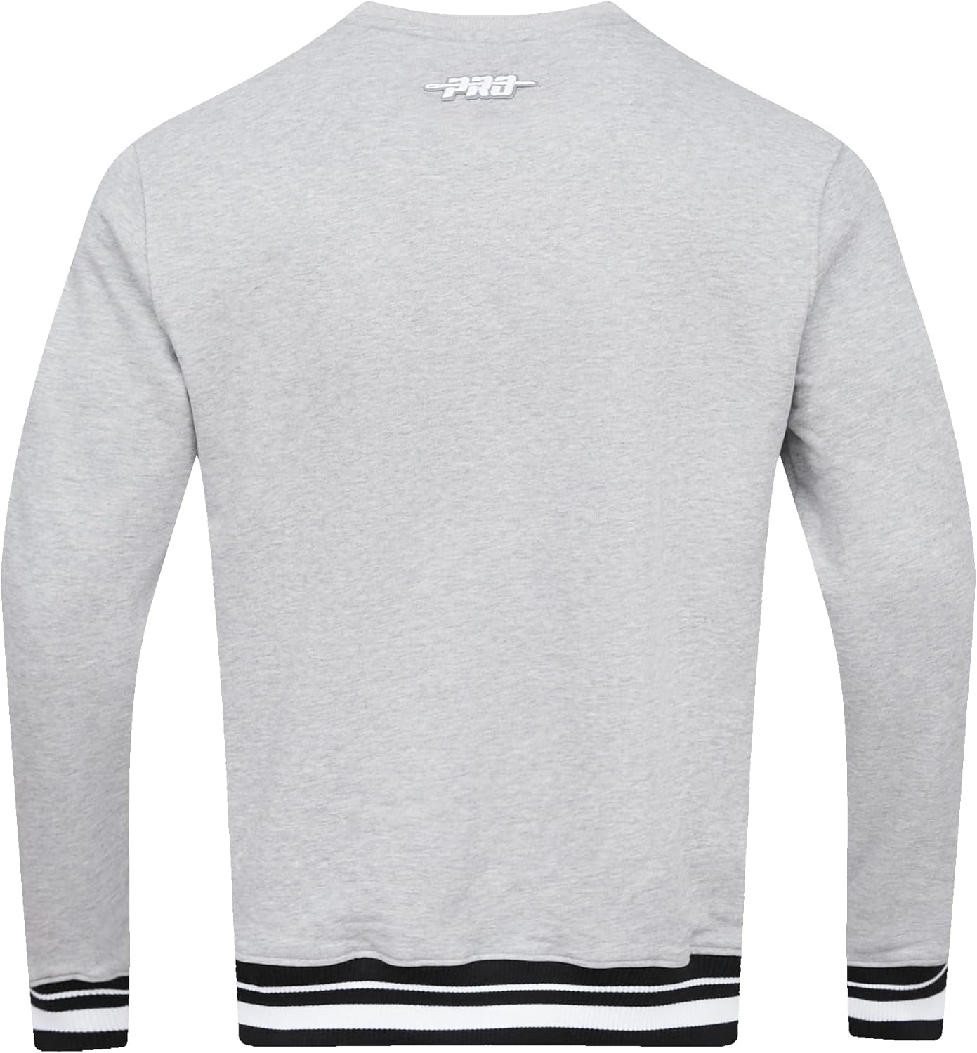 image:imagePro Standard Mens College Classic Chenille Brushed Back French Terry Crewneck SweatshirtHeather GrayBlack