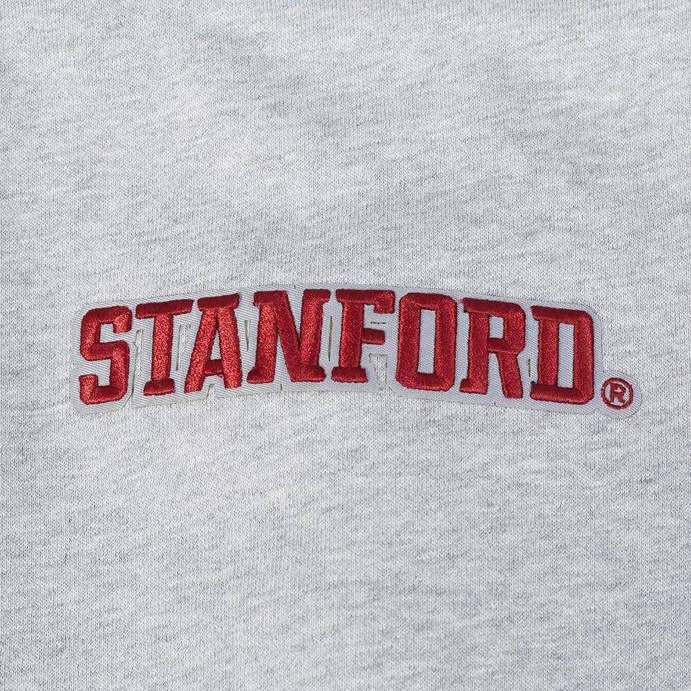 image:imagePro Standard Mens College Classic Chenille Brushed Back French Terry Crewneck SweatshirtHeather GrayBlack