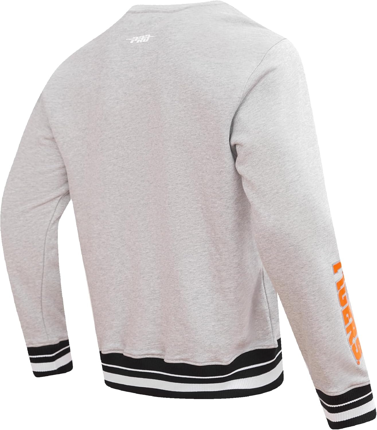 image:imagePro Standard Mens College Classic Chenille Brushed Back French Terry Crewneck SweatshirtHeather GrayBlack