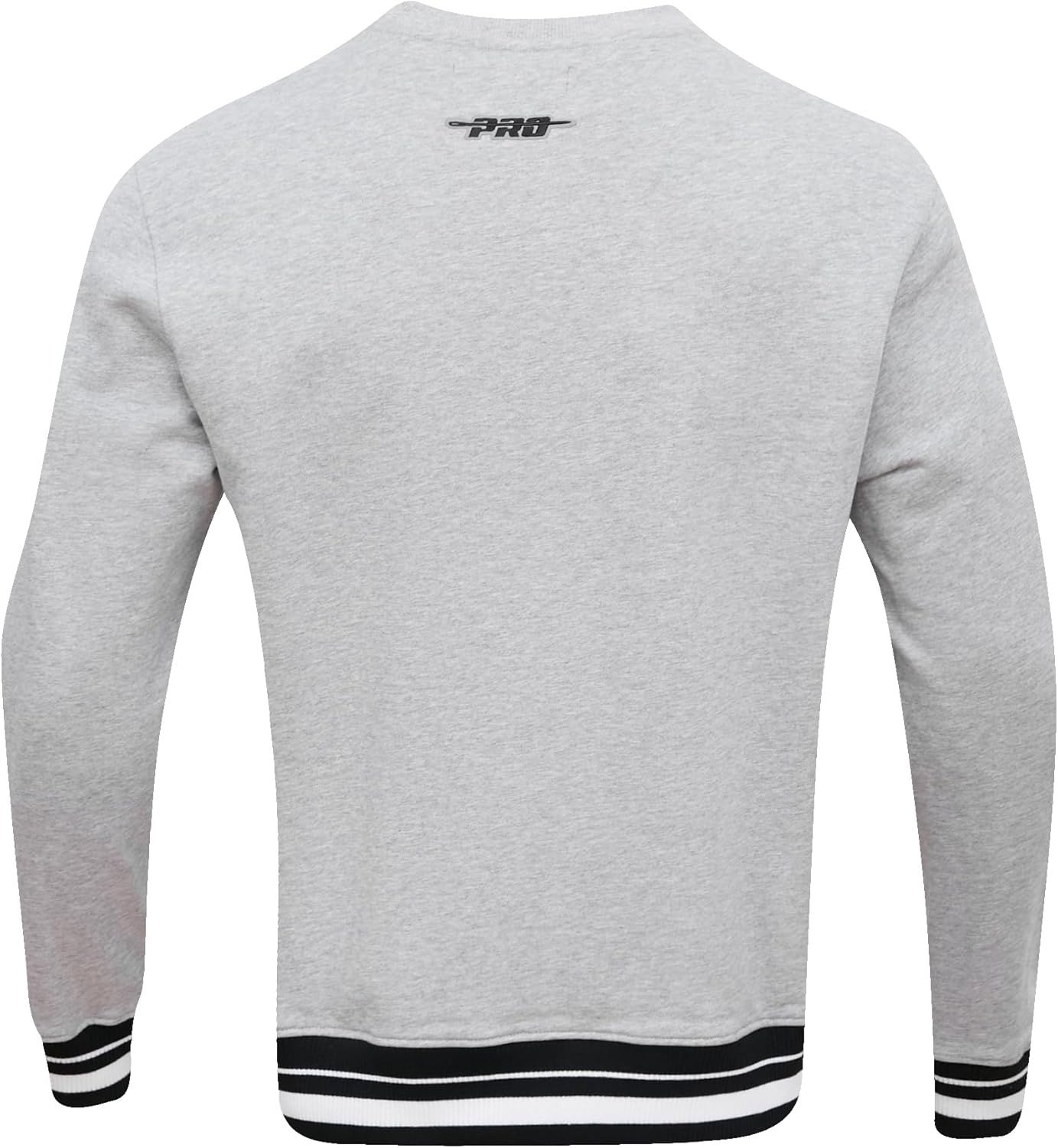 image:imagePro Standard Mens College Classic Chenille Brushed Back French Terry Crewneck SweatshirtHeather GrayBlack