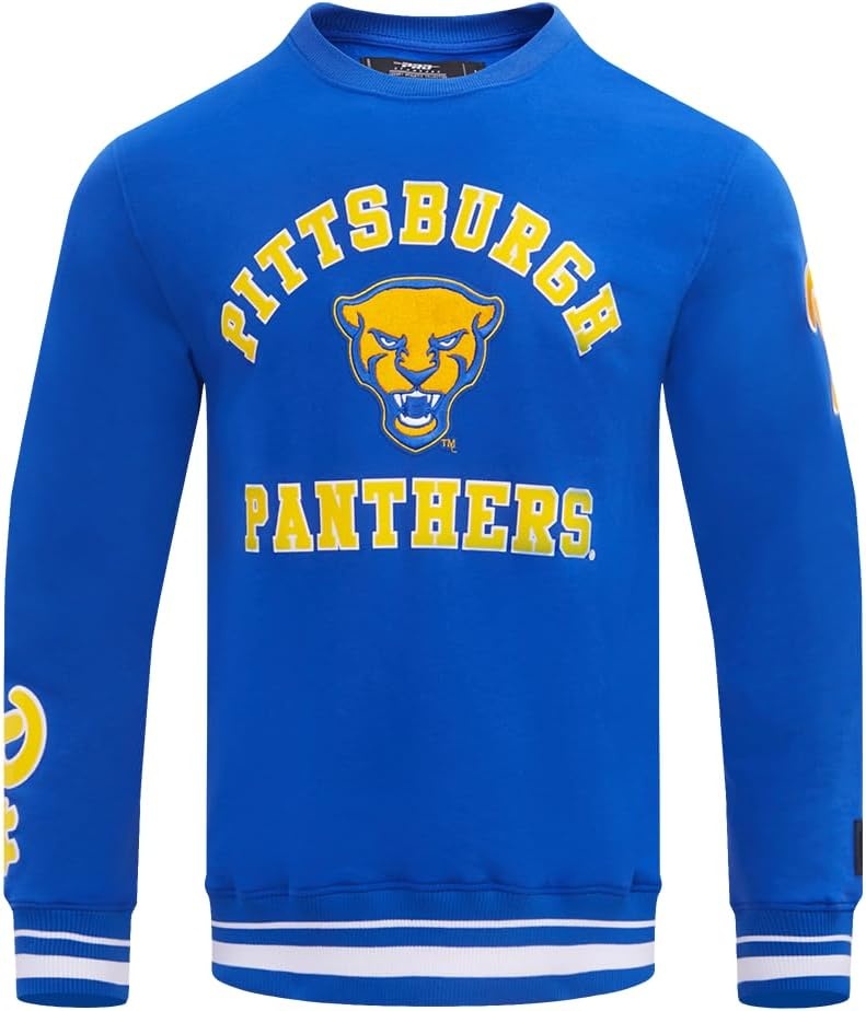 image:imagePro Standard Mens College Classic Chenille Brushed Back French Terry Crewneck SweatshirtTeam Color