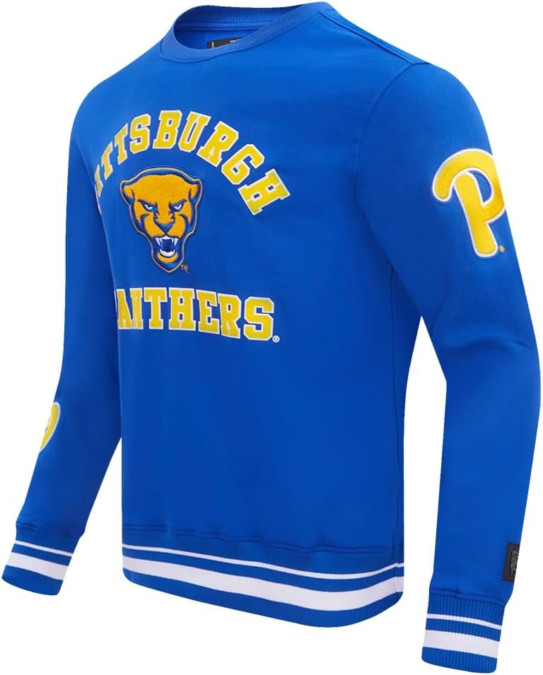 image:imagePro Standard Mens College Classic Chenille Brushed Back French Terry Crewneck SweatshirtTeam Color
