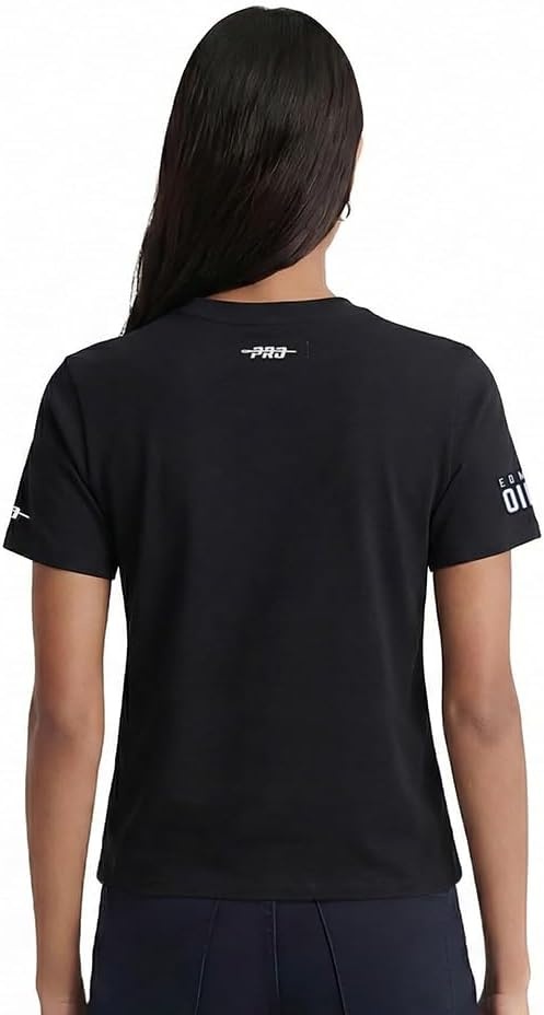 image:imagePro Standard NHL Womens Womens NHL Classic Chenille Short Sleeve Slim Fit TeeBlack