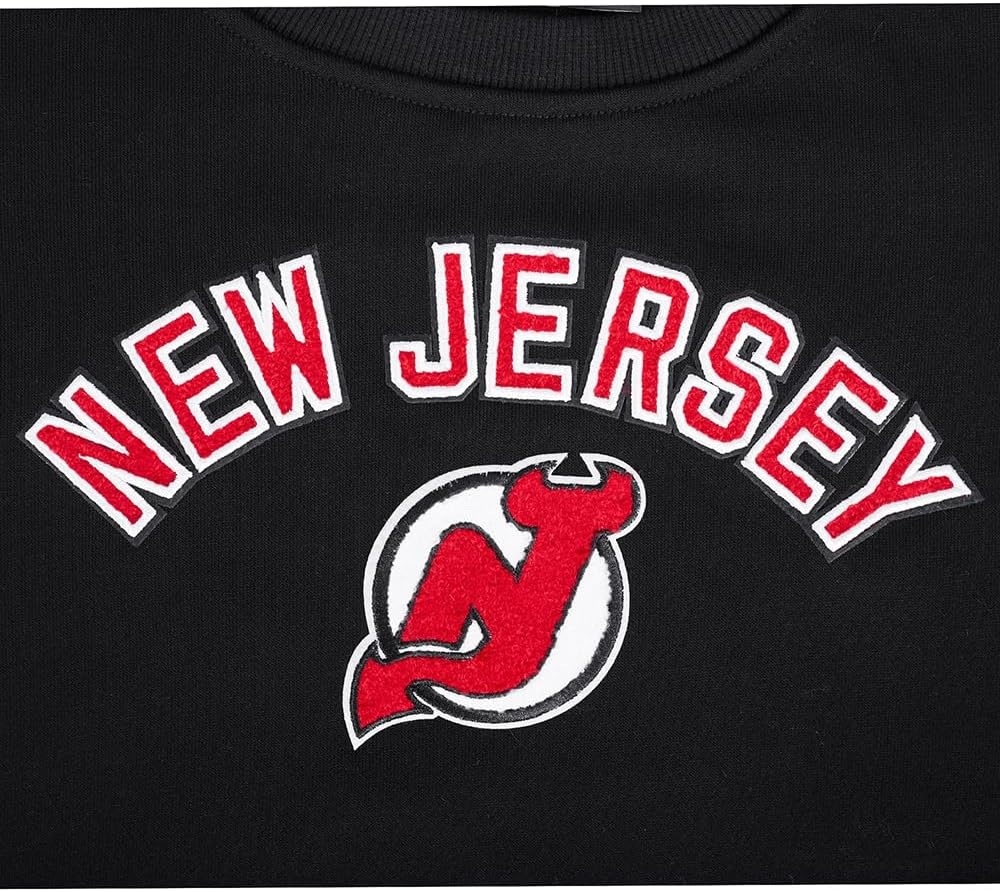 image:imagePro Standard Womens NHL Classic Chenille Brushed Back French Terry Crewneck SweatshirtBlack