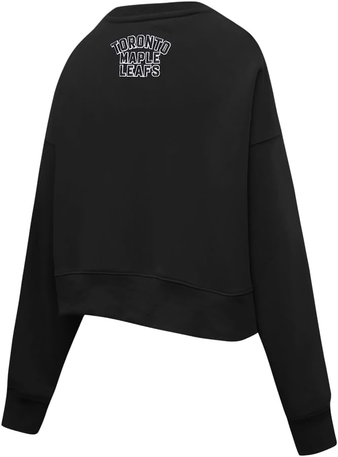 image:imagePro Standard Womens NHL Classic Chenille Brushed Back French Terry Crewneck SweatshirtBlack