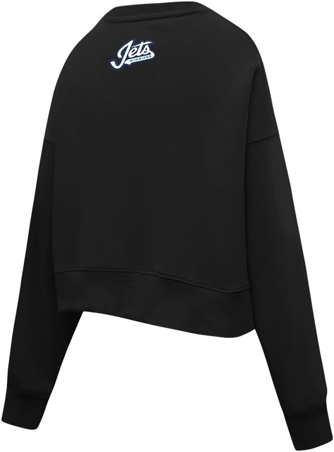 image:imagePro Standard Womens NHL Classic Chenille Brushed Back French Terry Crewneck SweatshirtBlack