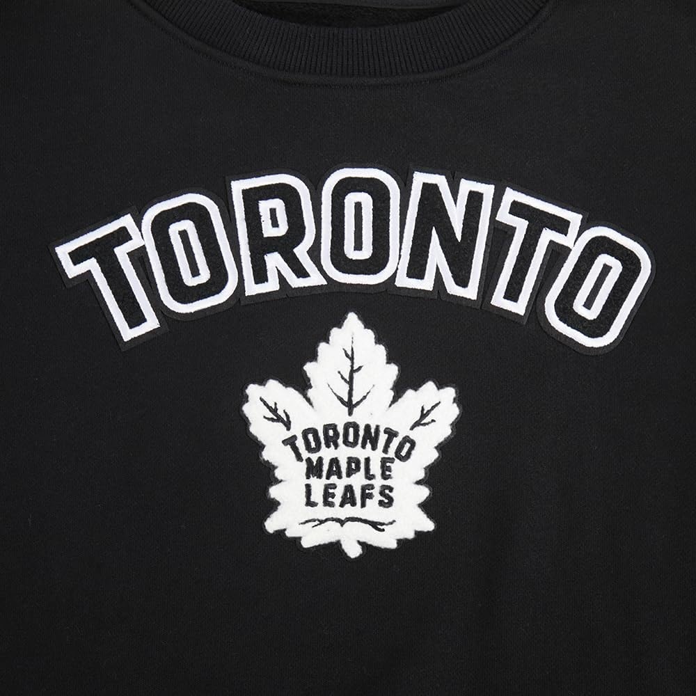 image:imagePro Standard Womens NHL Classic Chenille Brushed Back French Terry Crewneck SweatshirtBlack