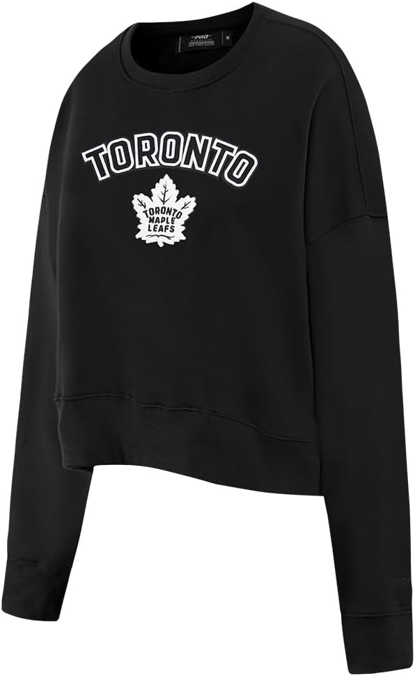 image:imagePro Standard Womens NHL Classic Chenille Brushed Back French Terry Crewneck SweatshirtBlack