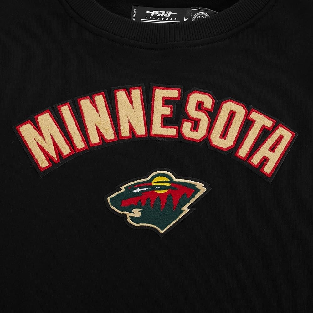 image:imagePro Standard Womens NHL Classic Chenille Brushed Back French Terry Crewneck SweatshirtBlack