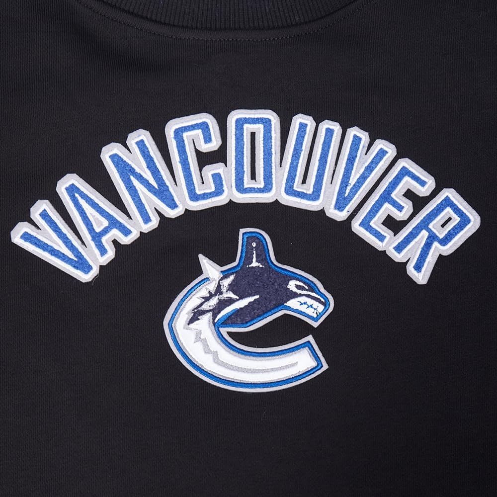 image:imagePro Standard Womens NHL Classic Chenille Brushed Back French Terry Crewneck SweatshirtBlack