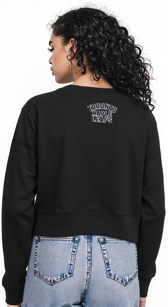 image:imagePro Standard Womens NHL Classic Chenille Brushed Back French Terry Crewneck SweatshirtBlack