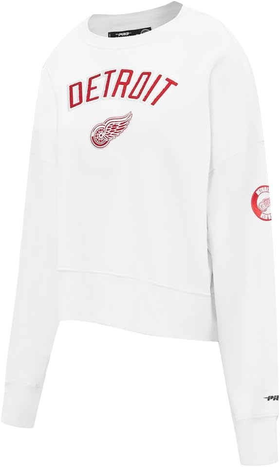 image:imagePro Standard Womens NHL Classic Chenille Brushed Back French Terry Crewneck SweatshirtWhite
