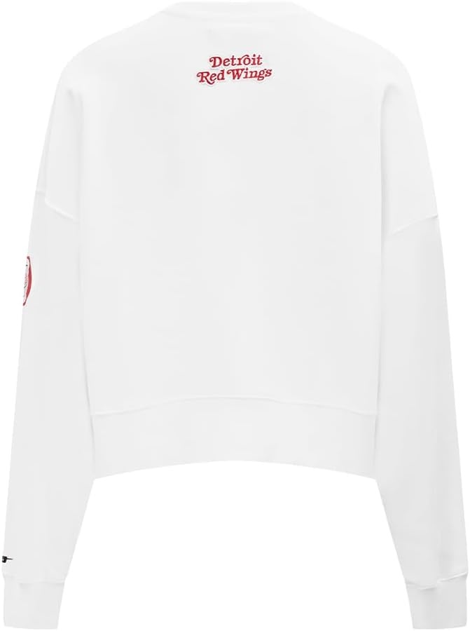 image:imagePro Standard Womens NHL Classic Chenille Brushed Back French Terry Crewneck SweatshirtWhite