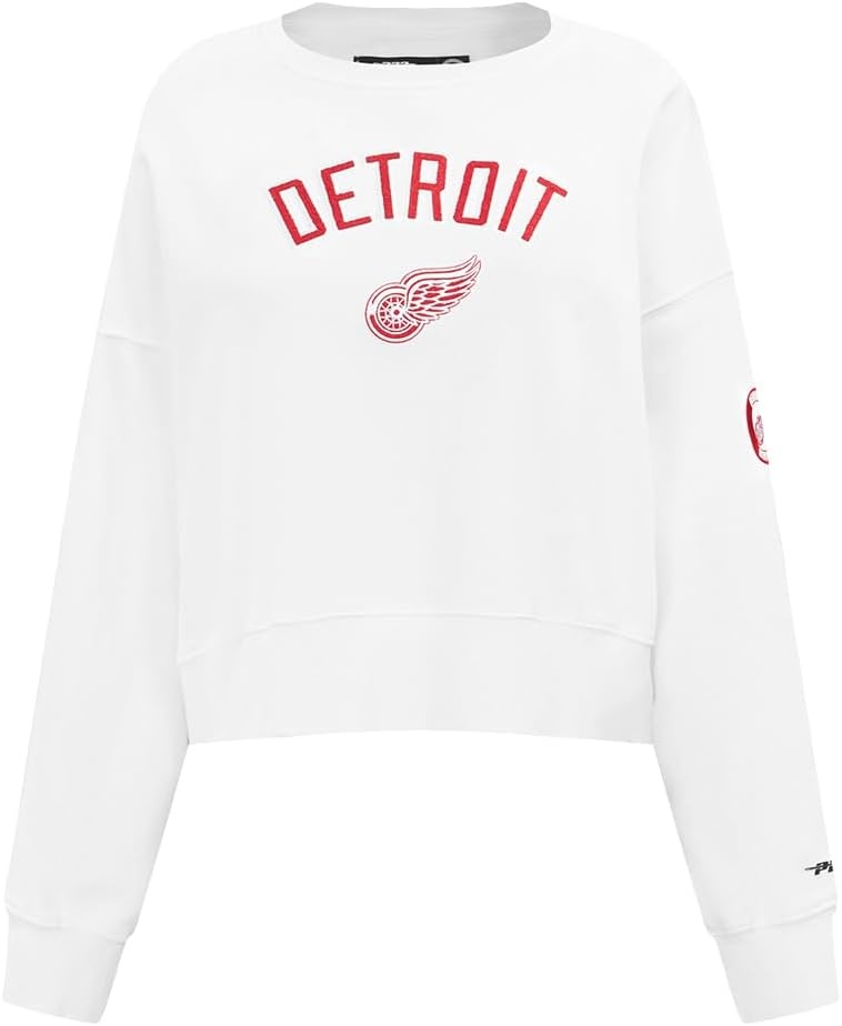 image:imagePro Standard Womens NHL Classic Chenille Brushed Back French Terry Crewneck SweatshirtWhite
