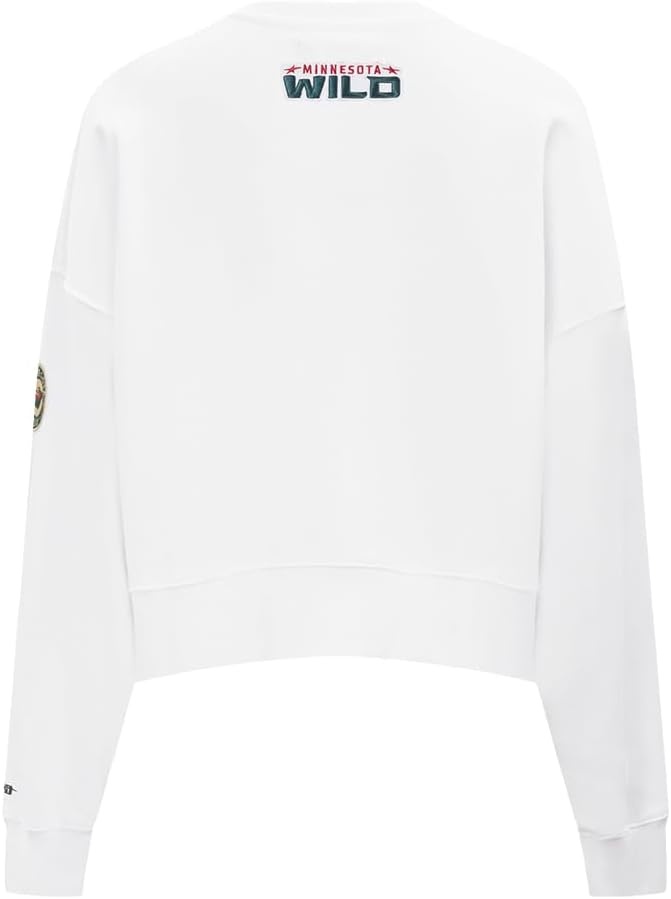 image:imagePro Standard Womens NHL Classic Chenille Brushed Back French Terry Crewneck SweatshirtWhite