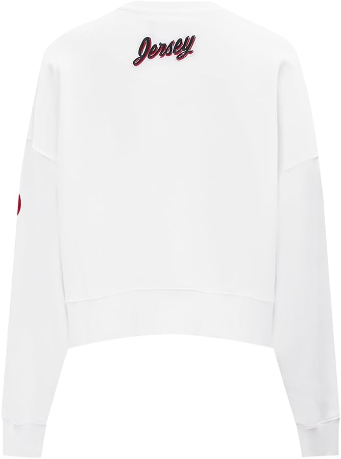 image:imagePro Standard Womens NHL Classic Chenille Brushed Back French Terry Crewneck SweatshirtWhite