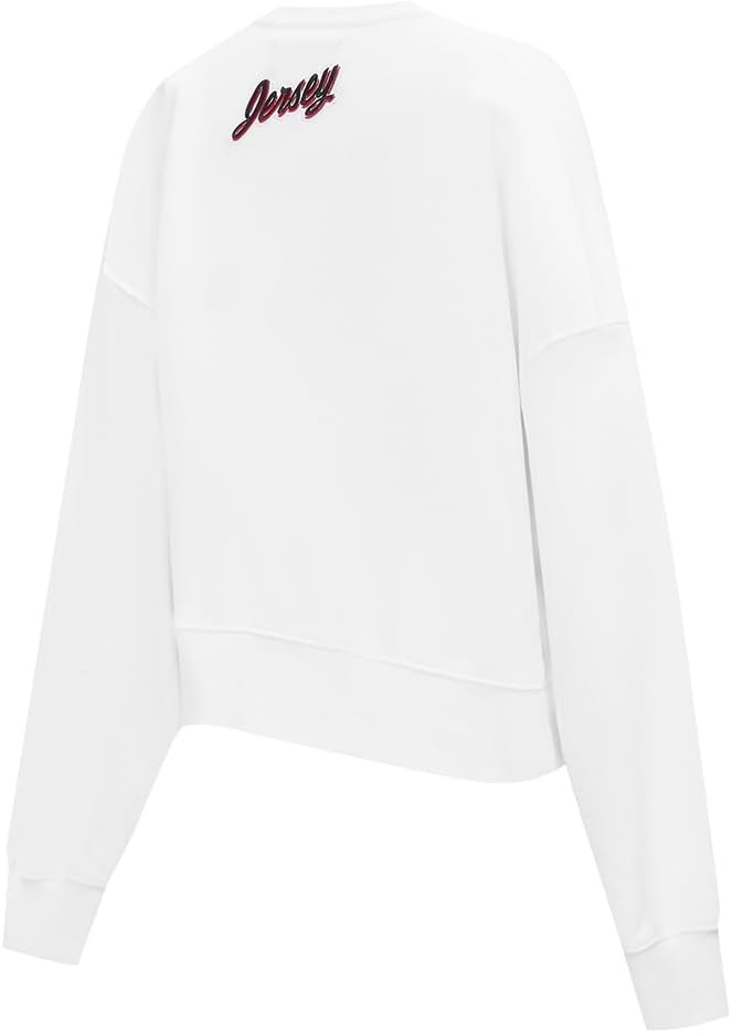 image:imagePro Standard Womens NHL Classic Chenille Brushed Back French Terry Crewneck SweatshirtWhite